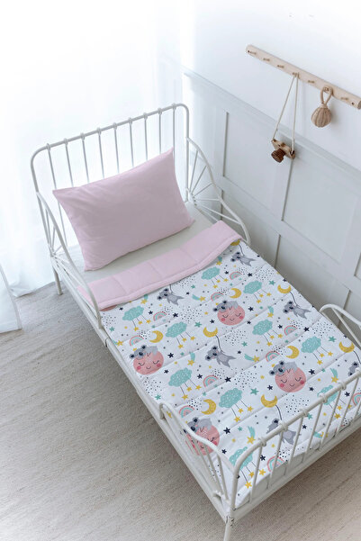 Tuğba Kuğu Organik Baskılı Bebek (100x150) Yorgan Seti - Iconic Serisi - Uyku...