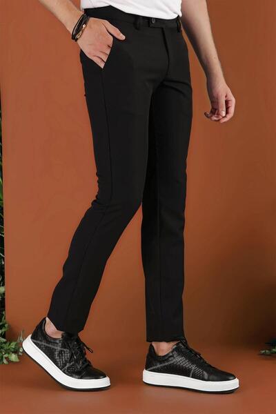 Efor P 1123 Slim Fit Siyah Spor Pantolon