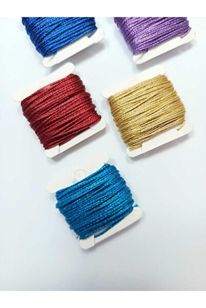 Eskişehir hobi sanat 10 μέτρα 7 χρώματα λάμψης και λάμψης κεριού (ΣΥΝΟΛΟ 70 ΜΕΤΡΑ) Κολιέ Σχέδιο κοσμήματος Σχέδιο βραχιόλι