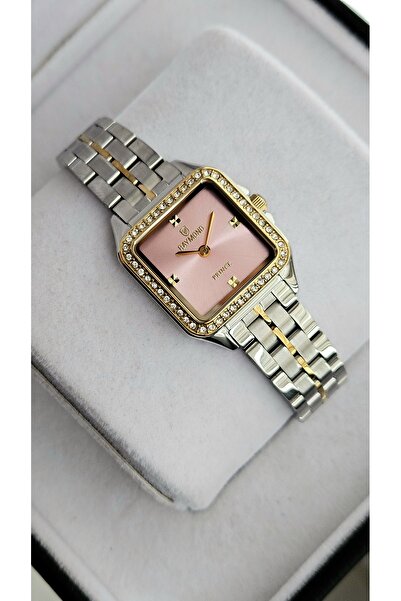 Raymond RYM-213060 KARE KADIN KOL SAATİ IPG-PINK