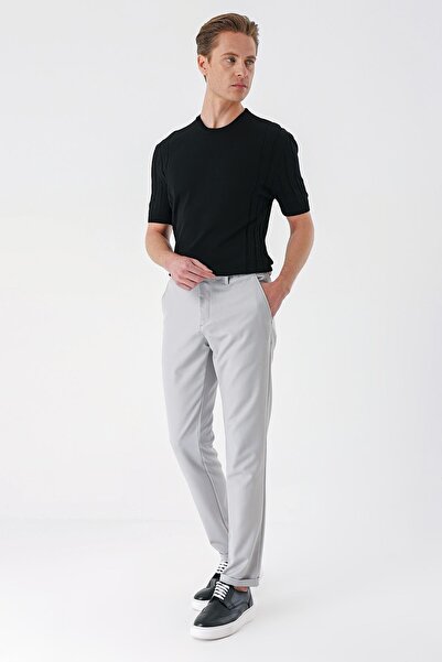 Efor Comfort Fit Yan Cep Beli Lastikli Esnek Pamuk Taş Jogger Pantolon P 1143