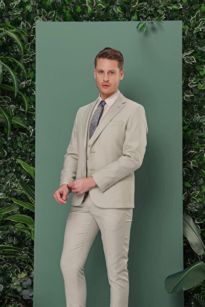 Efor TK 871 Slim Fit Çağla Klasik Takım Elbise