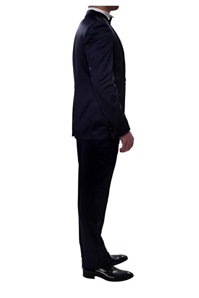Efor 027 Slim Fit Lacivert Black Takım Elbise