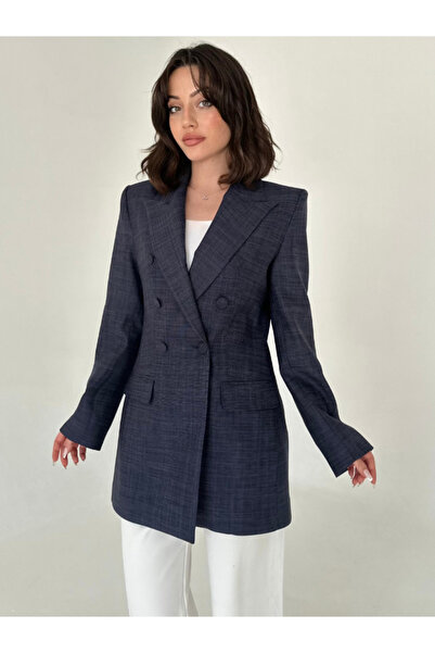 VUNTAL Довгий піджак на ґудзиках з покриттям