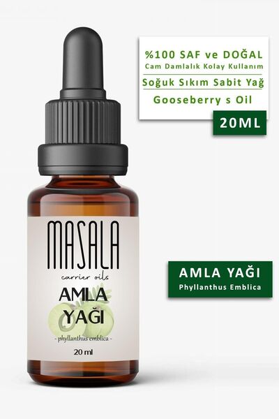Masala Amla Saç Bakım Yağı 20 Ml. (GOOSEBERRY CARRİER OİL) Bektaşi Üzümü