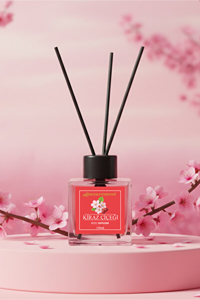 MOUVEMENT Kiraz Çiçeği 100 ml Bambu Çubuklu Oda Kokusu – Bahar Esintisiyle Ca...