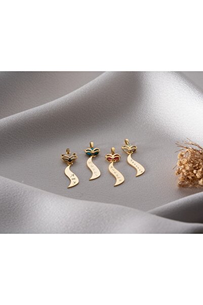 Papatya Silver 925 AYAR, papatya silver,tilki kolye,kişiye özel kolye,opal tilki kolye,doğum taşı kolye.rose.gold.r