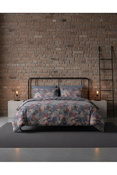 Kristal By Taç Σετ Παπλωματοθήκη Crown Crystal Arlo Anthracite Double Terry Cotton