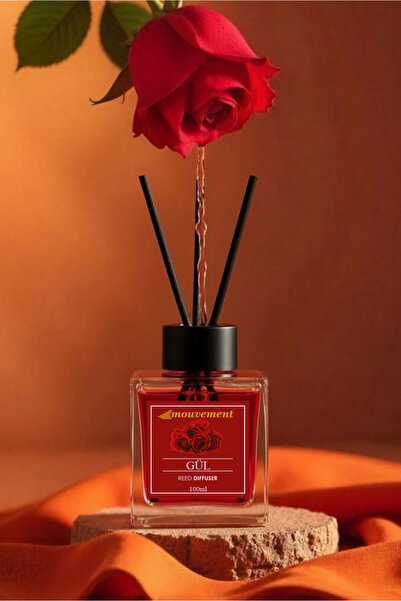 MOUVEMENT Gül Kokusu 100 ml Bambu Çubuklu Oda Kokusu – Klasik ve Romantik Bir...