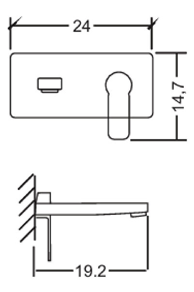 Pierre Cardin Built-In Sink Fitting