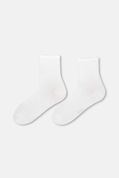 Eros Λευκό-Μαύρες Ανδρικές Αθλητικές Κάλτσες 2 τεμαχίων