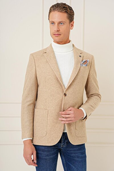 Efor C 689 Slim Fit Bej Spor Ceket