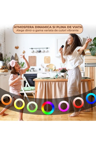 Timebox Set de boxe karaoke Bluetooth 5.0 cu 2 microfoane wireless, multifuncțional, 4 schimbări vocale magice