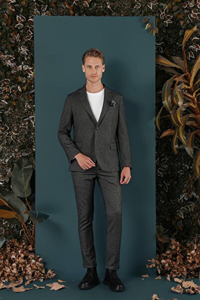 Efor C 658 Slim Fit Siyah Spor Ceket