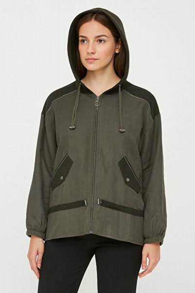 Vedi Kapşonlu Kısa Ceket 6701-26k