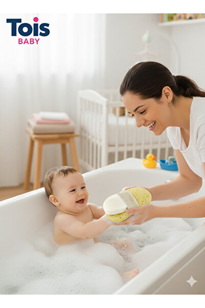 Tois Baby إسفنجة استحمام وغسيل للأطفال مرنة zrsngrr