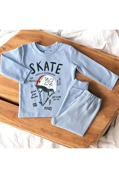 Generic Brand Skate Pyjama Suit Blue