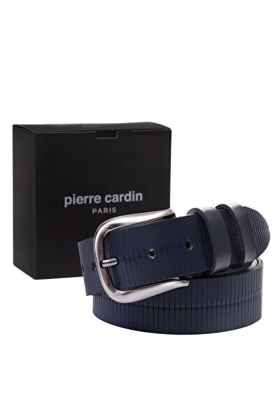 Pierre Cardin Чорний шкіряний чоловічий ремінь (ширина 4 см) PC4160L4P