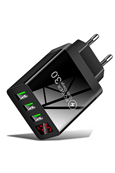 Timebox Încărcător de rețea cu 3 porturi, 15W, încărcare rapidă x USB, tensiu...