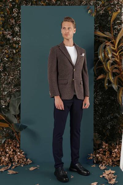 Efor C 653 Slim Fit Kahve Spor Ceket