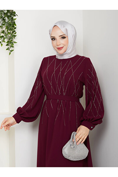 SERRA MODA rochie hijab cu model de piatră de baklava