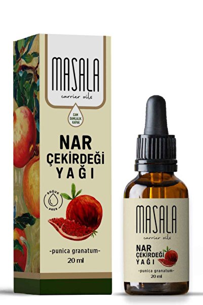 Masala 20 ml.Pure Pomegranate Seed Oil - Pomegranate Carrier Oil, Cold Press
