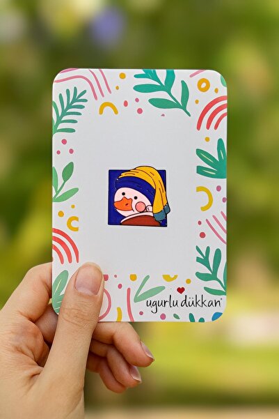 uğurlu dükkan SARI MAVİ ÖRDEK ROZETİ