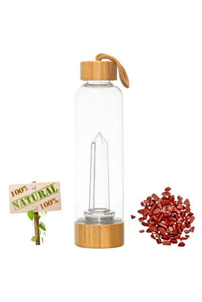 XTERRA Natural Red Jasper Crystal Bottle for Water Energization | 550 ml