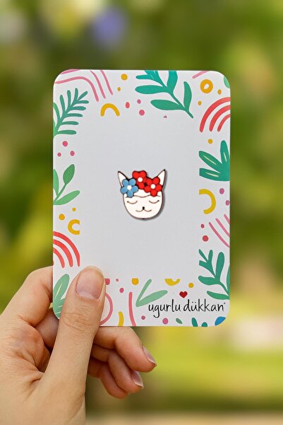 uğurlu dükkan Kedi Frida Rozeti