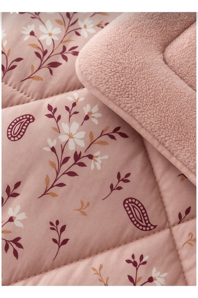 DAMIEN Diamond Çift Kişilik Tropical Uyku Seti -Bej Etnik Bahar Armony Desen 6 Parça Uyku Set V2