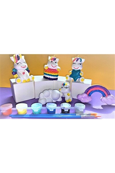 tasarımhikayecisi Alçı Boyama Seti-çocuk Boyama-yetişkin Hobi-eğlence-aktivit...