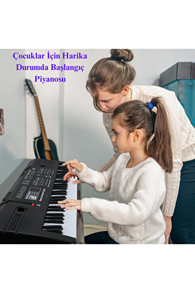 MultiZone 61 Tuşlu Elektronik Org Eğitim Seti Mikrofon Adaptör Taşıma Çanta Hediyeli