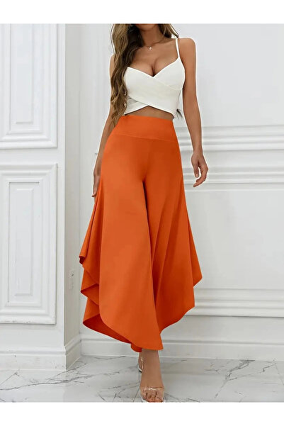 babatr.com Women's High Waisted Wide Leg Open Side Sandy Pants