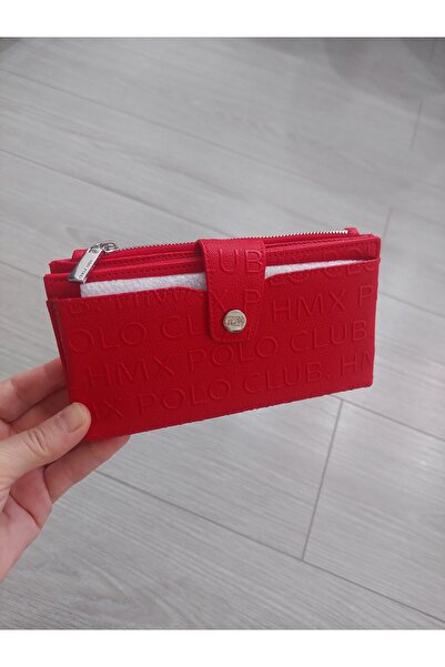 Polo Rose Red Wallet (with Phone Compartment)