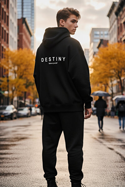 UNCİA OUTDOORS Φούτερ Unisex με στάμπα, με κουκούλα, oversized, άνετη εφαρμογή