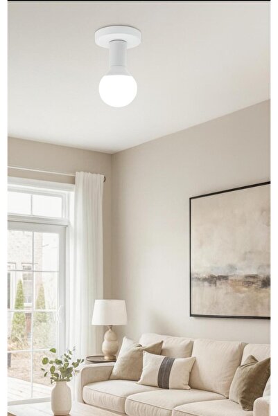 VENON 1 Adet Ricardo BEYAZ Plafonyer Oda Hol Antre Koridor Salon Aplik Banyo Otel Aydınlatma Yatak Odası