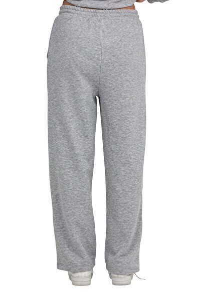 ERDEM KIDS Κοριτσίστικο παντελόνι με 3 κλωστές από βαμβακερό χτενισμένο βαμβάκι με ελαστική μέση με κορδόνια Σχολικό παντελόνι