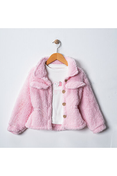 Pink cherry Polar, Wellsoft Baby and Children's Jacket, Soft and Comfortable