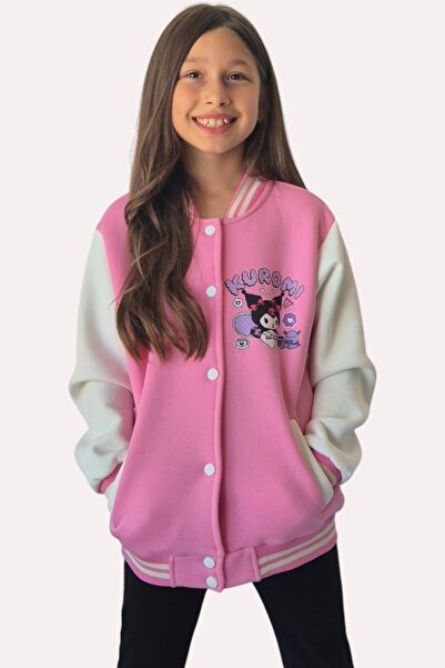 QUB CLUB Girl's Powder College Jacket 1 μέγεθος μπορεί να προτιμήσει μεγαλύτερο