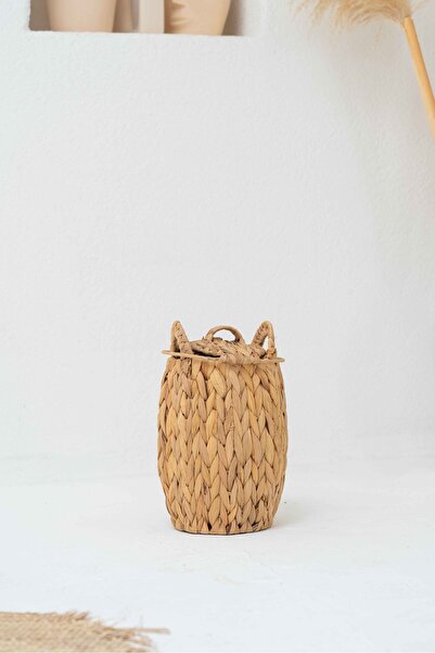 KaiHome Haki Hasır Su Sümbülü Kapaklı 18x29 Düzenleyici/organizer/oyuncak Sep...