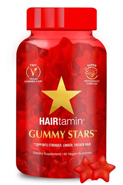 HAIRtamin Gummy Stars Vegan 60 Gummy - Saç Vitamini