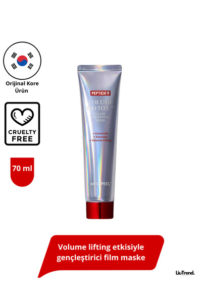 Medipeel Peptide 9 Volume Bio Tox Glow Wrapping Mask 70 ml Parlak Ciltler Için Peptitli Film Maskesi M0489