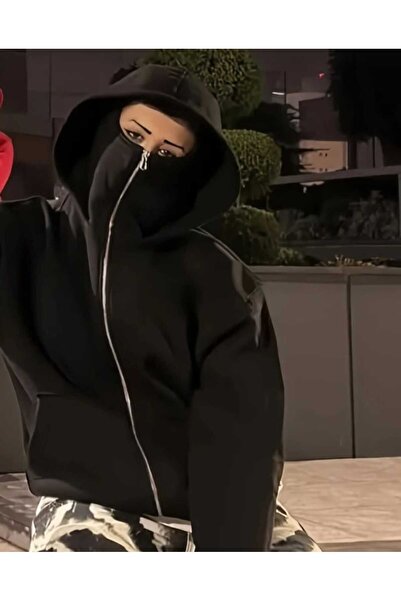 Mella&Co Maskelı Kapüşonlu Sweatshirt Hoodie unisex