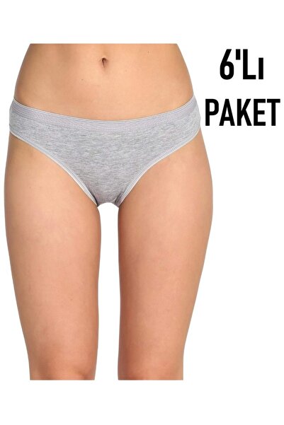 Özten Pack of 6 Luxury Lycra Non-Marking Bikini Panties Ozt6202