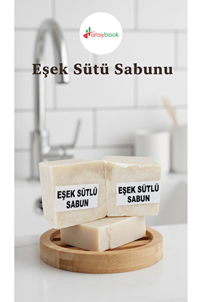 Hataybook صابون حليب الحمار الطبيعي 2 قطعة صناعة يدوية