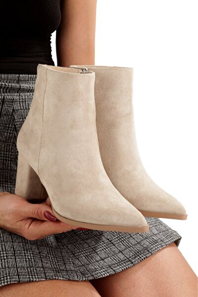 wense kadın sivri burun fermuarlı topuklu bot