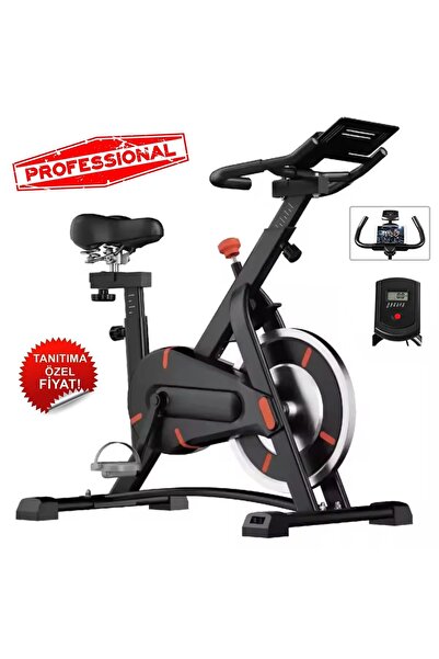 POBO Yeni Nesil Siyah Spin Bike Dikey Kondisyon Bisikleti Ev Koşu Bisikleti E...