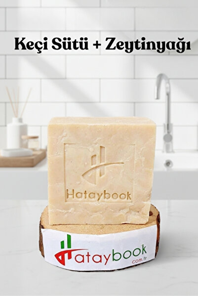 Hataybook Doğal Keçi Sütü Sabunu 1 Adet Peeling Cilt Sabunu 110gr