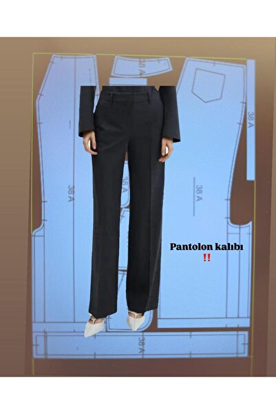 MODA PANTOLON DIY KESİM DİKİM KALIBI DIR !!