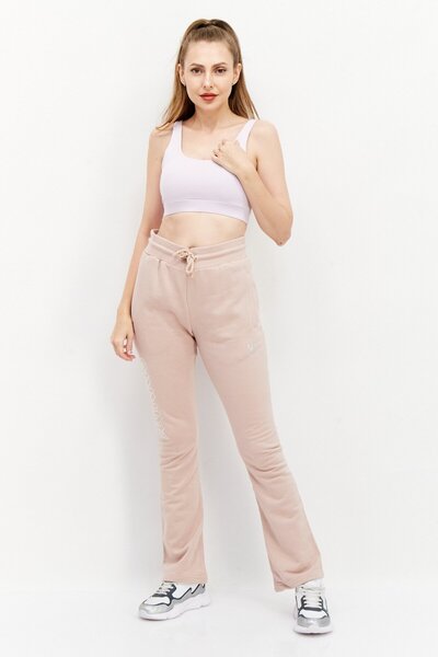 adidas Women Sportswear Fit Brand Logo Training Pant, Tan